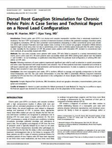 DRG Stimulation, Pelvic Pain, Pudendal Neuralgia